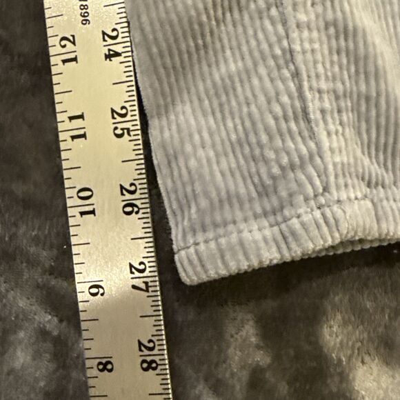Divided Sz.4 Women's Corduroy Grey Pants 98% Cotton 2% Elastane NICE SOFT - Picture 3 of 12